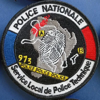 Police Nationale - 973 - Service Local de Police Technique - empreinte blanche