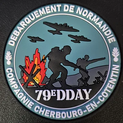 Écusson du 79eme anniversaire du débarquement compagnie de Cherbourg