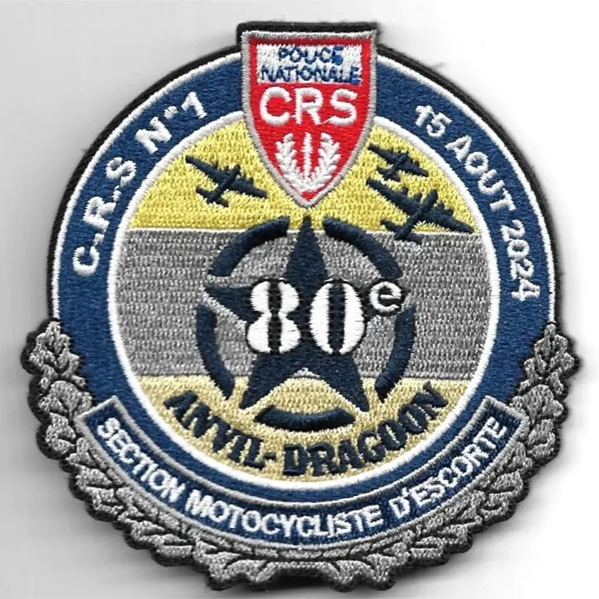 CRS 1 - Motocycliste - 5 Août 2024 - 80éme Anvil-Dragoon (débarquement de Provence)