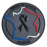 Forces de l'ordre en deuil PVC