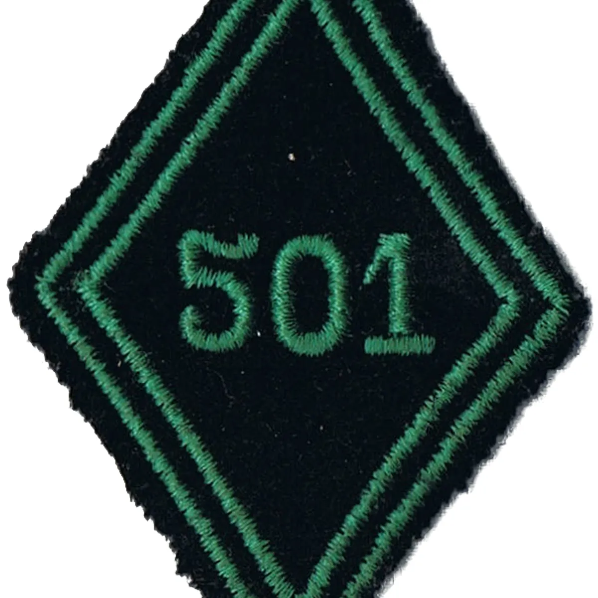 Losange de bras du 501ème Régiment de Chars de Combat - Modèle Troupe