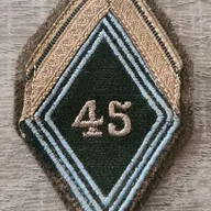Losange 45eme BT / 3 soutaches / Modèle Cadre / Sergent Engagé