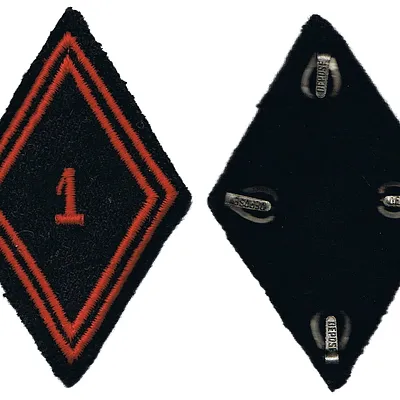 Losange de bras du 1er Régiment de Cuirassiers - Modèle Troupe