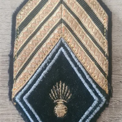 Losange HR / 2 soutaches / Modèle cadre / Sergent Major