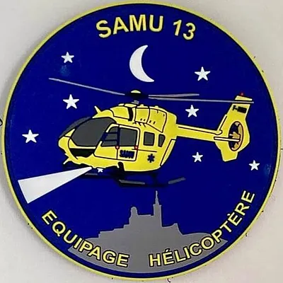 Helismur 13 équipage hélicoptère de nuit phosphorescent 