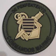 Commando Marine de Penfentenyo, patch variante pvc kaki.