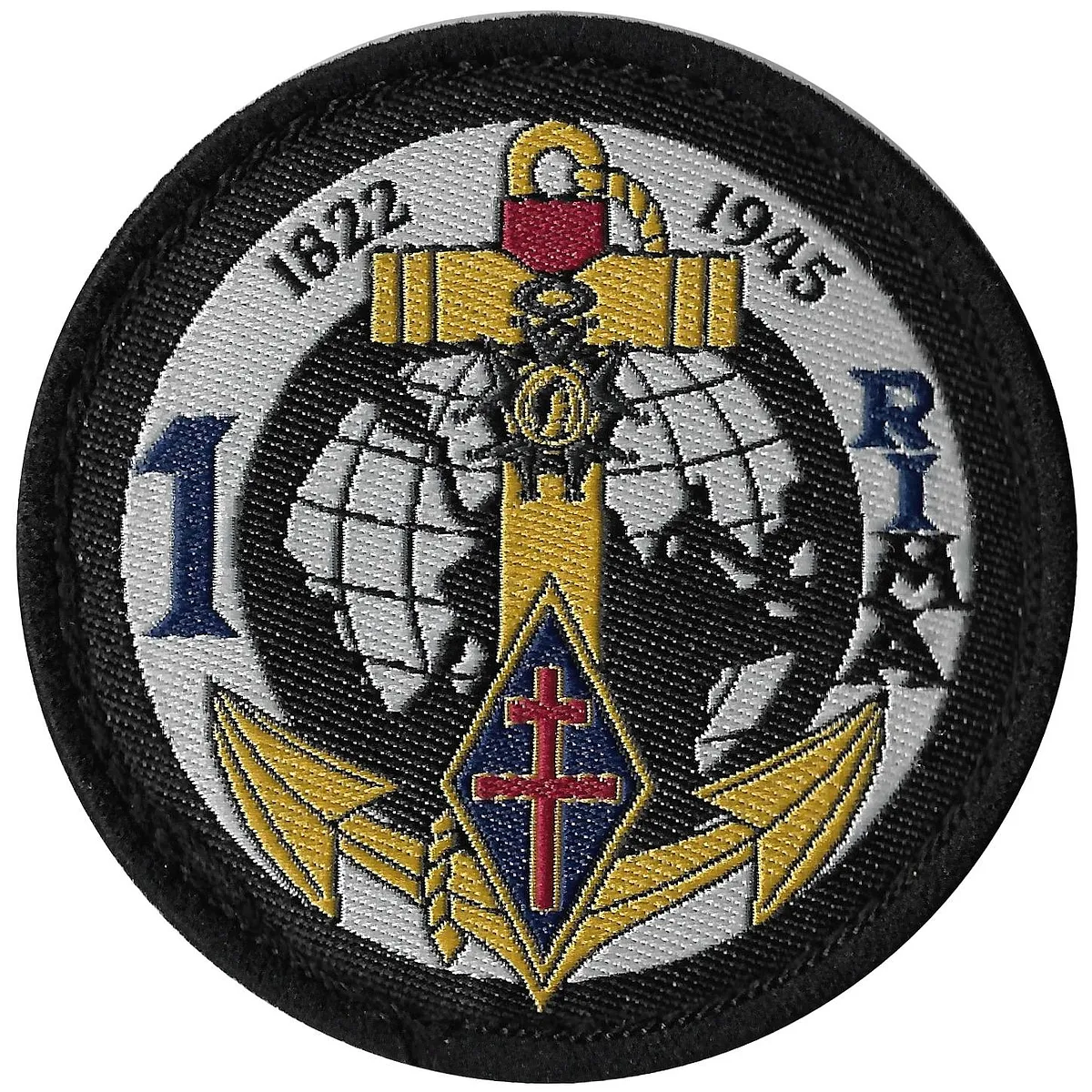 1er Régiment d'Infanterie de Marine - Ecusson de tenue de sport rénovée (TSR)