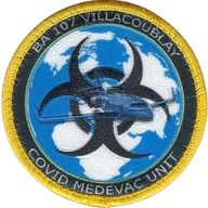 SSA Air : BA 107 Villacoublay CoViD MedEvac Team