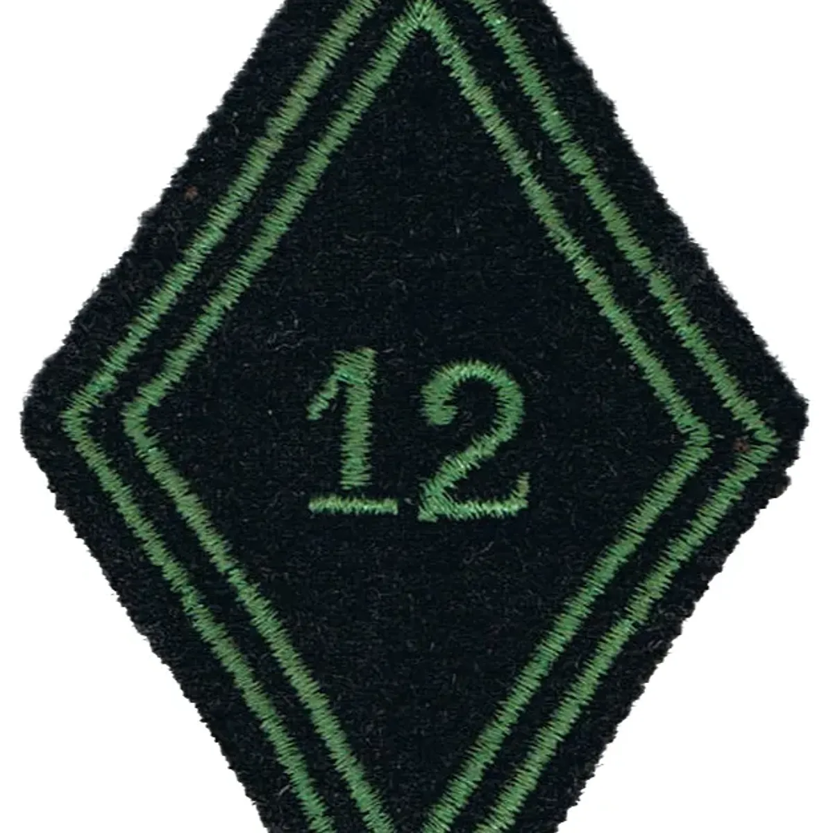 Losange de bras du 12ème Régiment de Chasseurs - Modèle Troupe