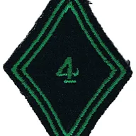 Losange du bras du 4ème Régiment de Chasseurs - Modèle troupe