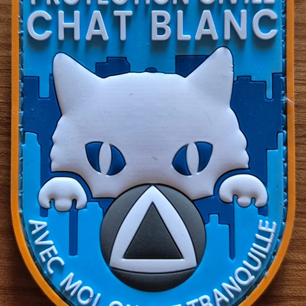 Protection Civile chat blanc 