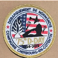 Écusson du 75eme anniversaire du débarquement compagnie de Cherbourg
