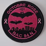 Ecusson Tissu Bac 94n Octobre Rose 2023