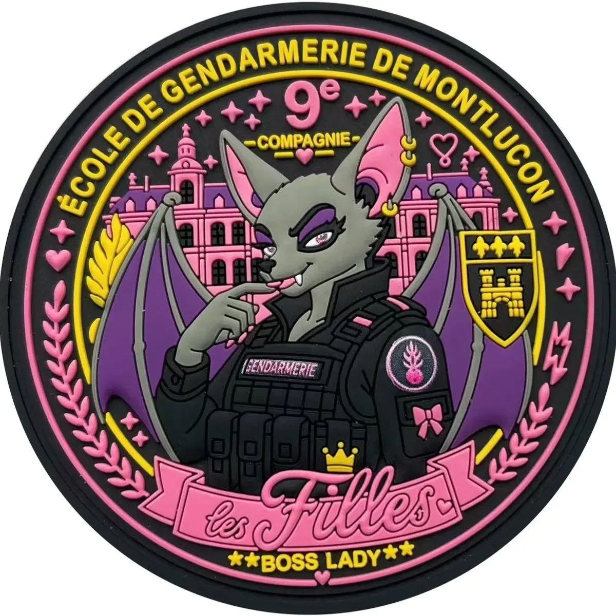 Ecole Gendarmerie Montluçon - 9e Cie - Les Filles - Octobre rose