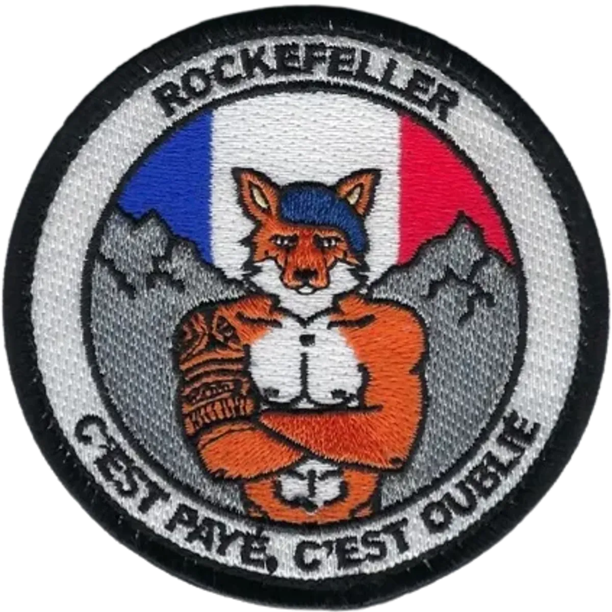 SSA : EPPA "ROCKFELLER - C'est payé, c'est oublié" brodé