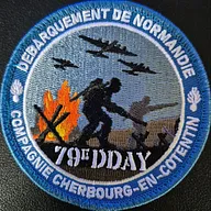 Écusson du 79eme anniversaire du débarquement compagnie de Cherbourg