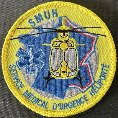 SAMU 02 HELISMUR Laon Jaune Brodé