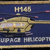 Nametag équipage hélicoptère H145