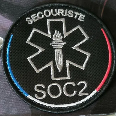 Secouriste SOC2 - Noir Croix de vie