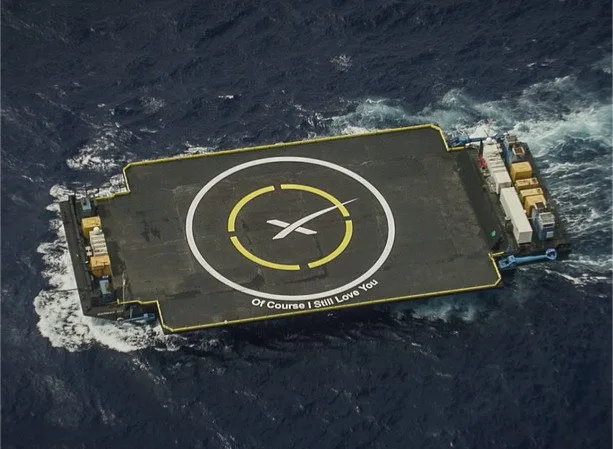 SpaceX barge récupération - 2