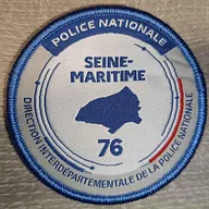 Ecusson DIPN 76 (Seine-Maritime)