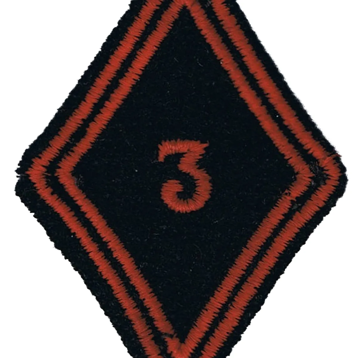 Losange de bras du 3ème Régiment de Cuirassiers - Modèle Troupe