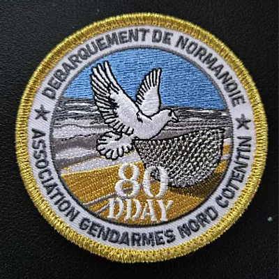 Écusson du 80eme anniversaire du débarquement compagnie de Cherbourg