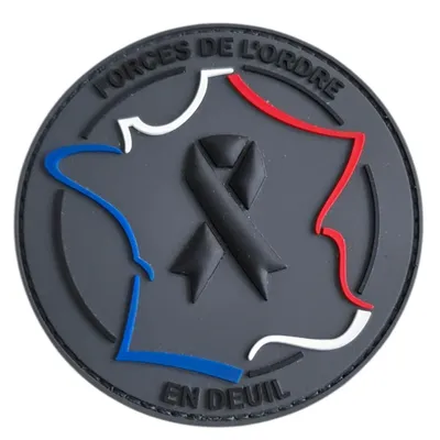 Forces de l'ordre en deuil PVC