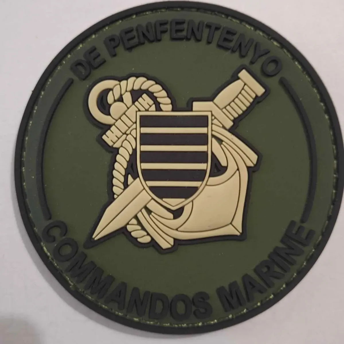 Commando Marine de Penfentenyo, patch variante pvc kaki.