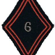 Losange du 6ème Régiment de Cuirassiers - Modèle Cadre