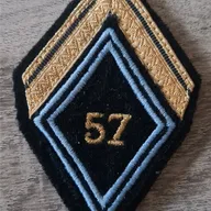 Losange 57eme RT / Modèle Cadre / Sergent Engagé 