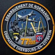 Écusson du 77eme anniversaire du débarquement compagnie de Cherbourg