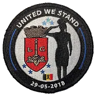 écusson belgian blue line - attentat 29/05/2018