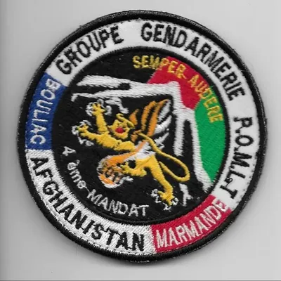  Groupe Gendarmerie Pomlt - Afghanistan - 4éme Mandat - Marmande/Bouliac