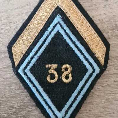 Losange 38eme RT / Modèle Cadre / Sergent