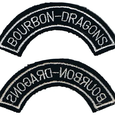 Titre d'épaule du 3ème Régiment de Dragons - BOURBON-DRAGONS