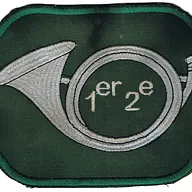 Passant d'épaule du 1er-2ème Régiment de Chasseurs - Ecusson de tapis de selle de cheval