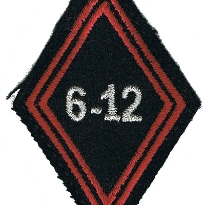 Losange de bras du 6ème-12ème Régiment de Cuirassiers - Modèle cadre