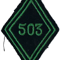 Losange de bras du 503ème Régiment de Chars de Combat - Modèle Troupe