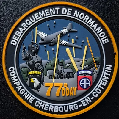 Écusson du 77eme anniversaire du débarquement compagnie de Cherbourg