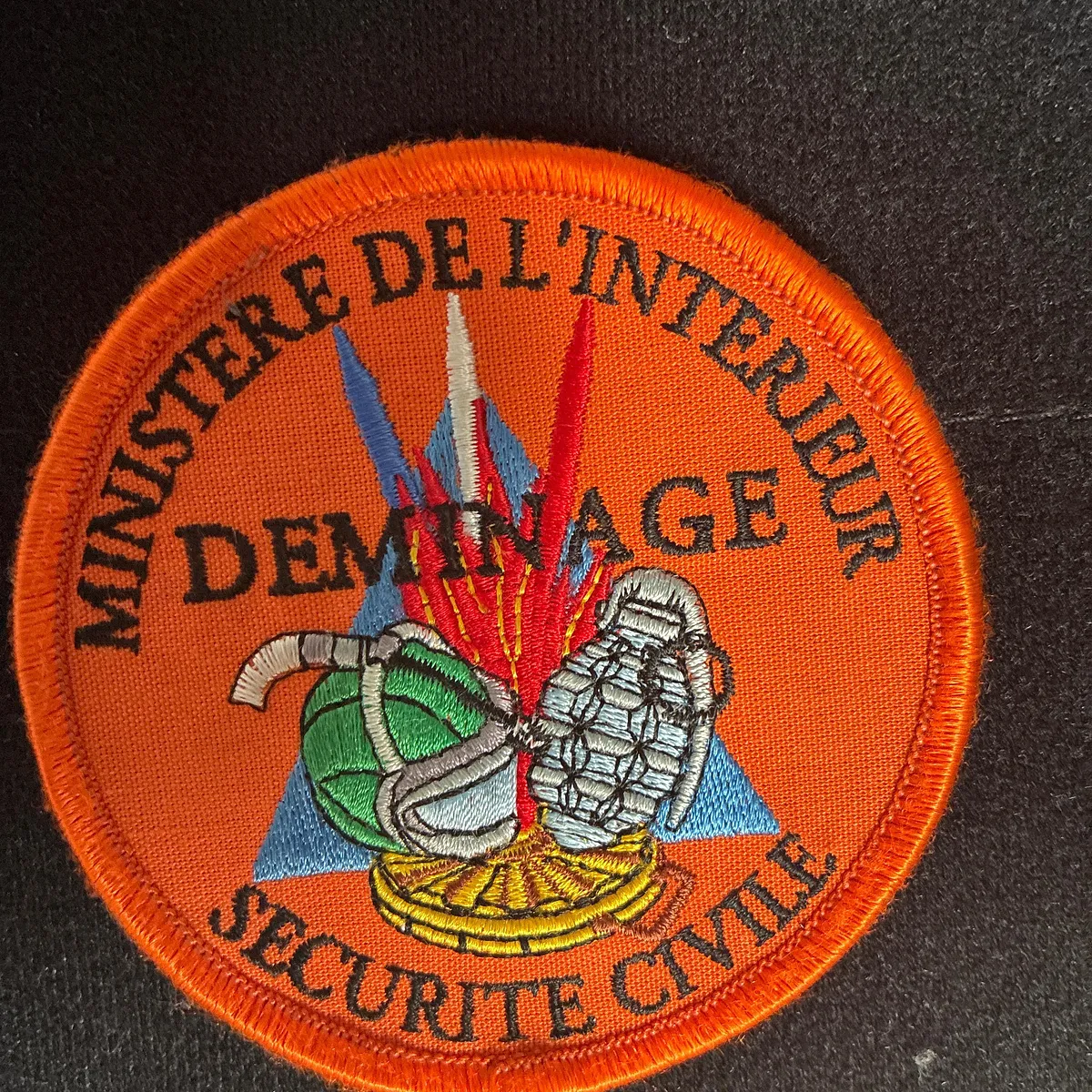 Déminage - ancien écusson