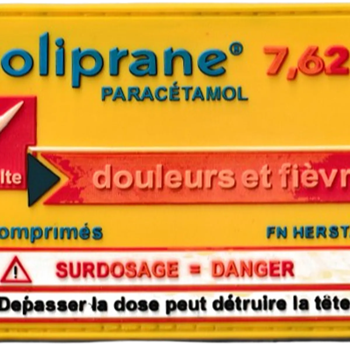 2ème Régiment de Hussards - Ecusson fantaisie Doliprane 7,62
