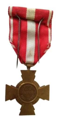 Verso de Croix de la Valeur Militaire - étoile de bronze