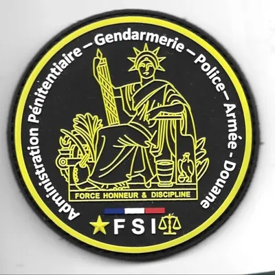  Ecussons FSI - Forces de Sécurité Intérieure