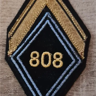 Losange 808eme GRET / Modèle Cadre en fil jaune / Sergent Engagé 