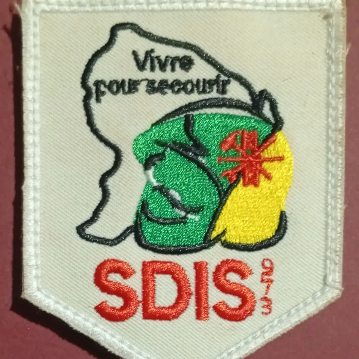 SDIS  973 - casque vert foncé