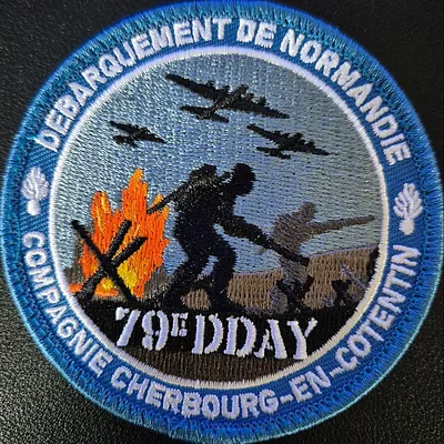 Écusson du 79eme anniversaire du débarquement compagnie de Cherbourg