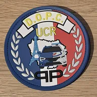 Ecusson Police Nationale PN DOPC UCR modèle Jour en PVC 3D