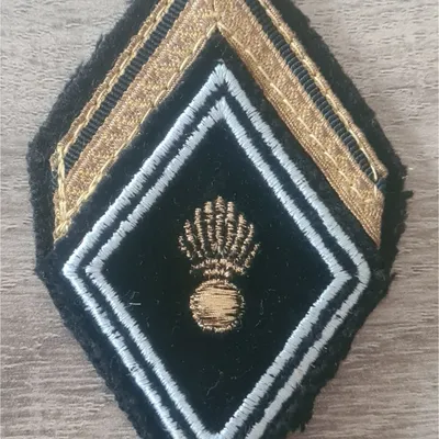 Losange HR / 2 soutaches / Modèle cadre / Sergent Engagé