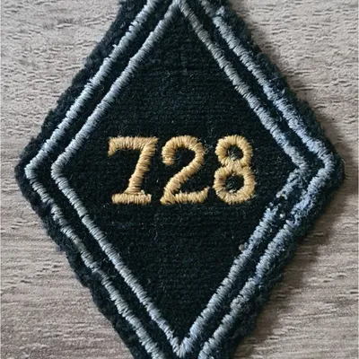 Losange 728eme CT / Modèle Cadre en fil jaune